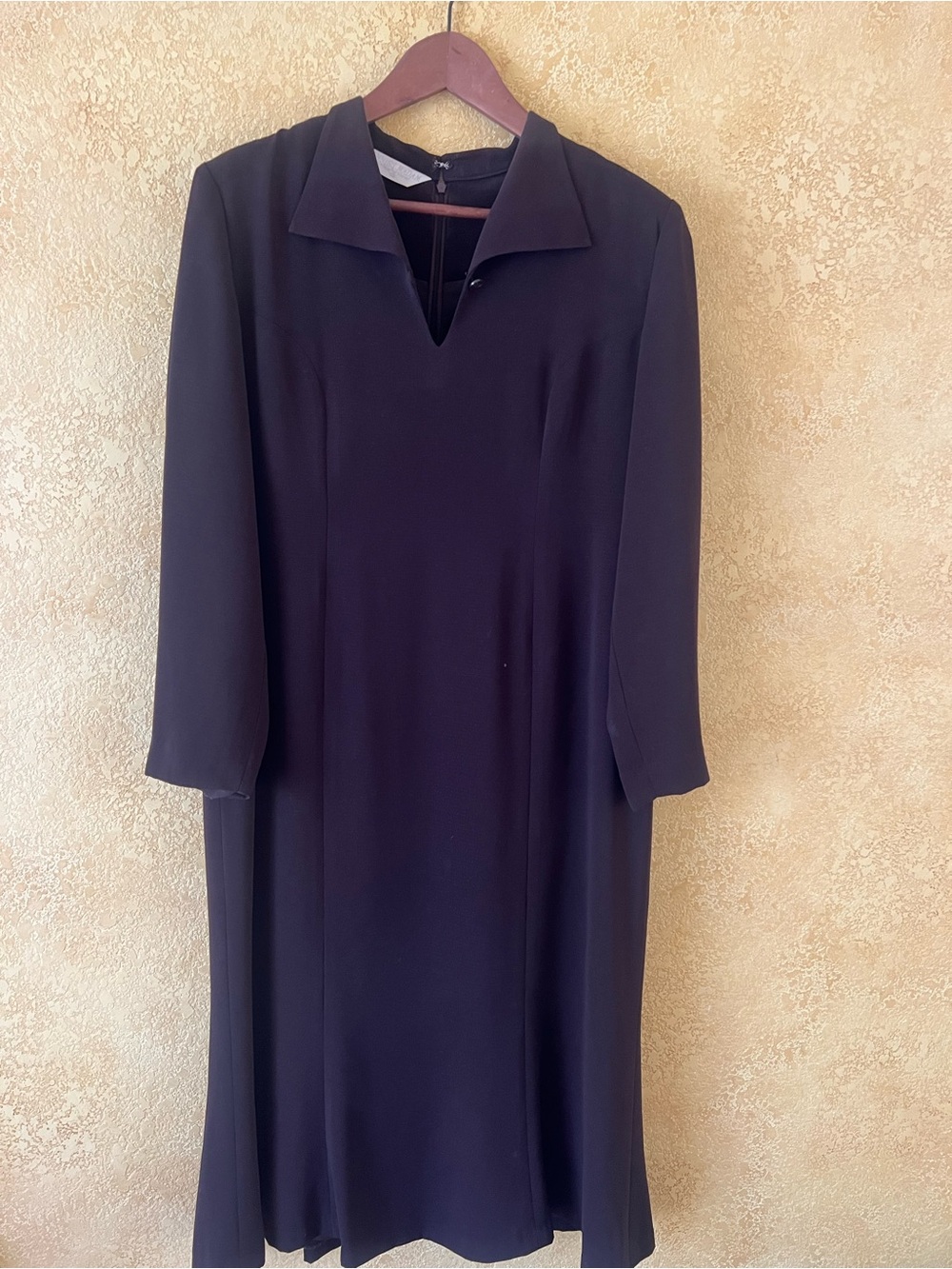 Classic Brown Women's Collared Shift Dress